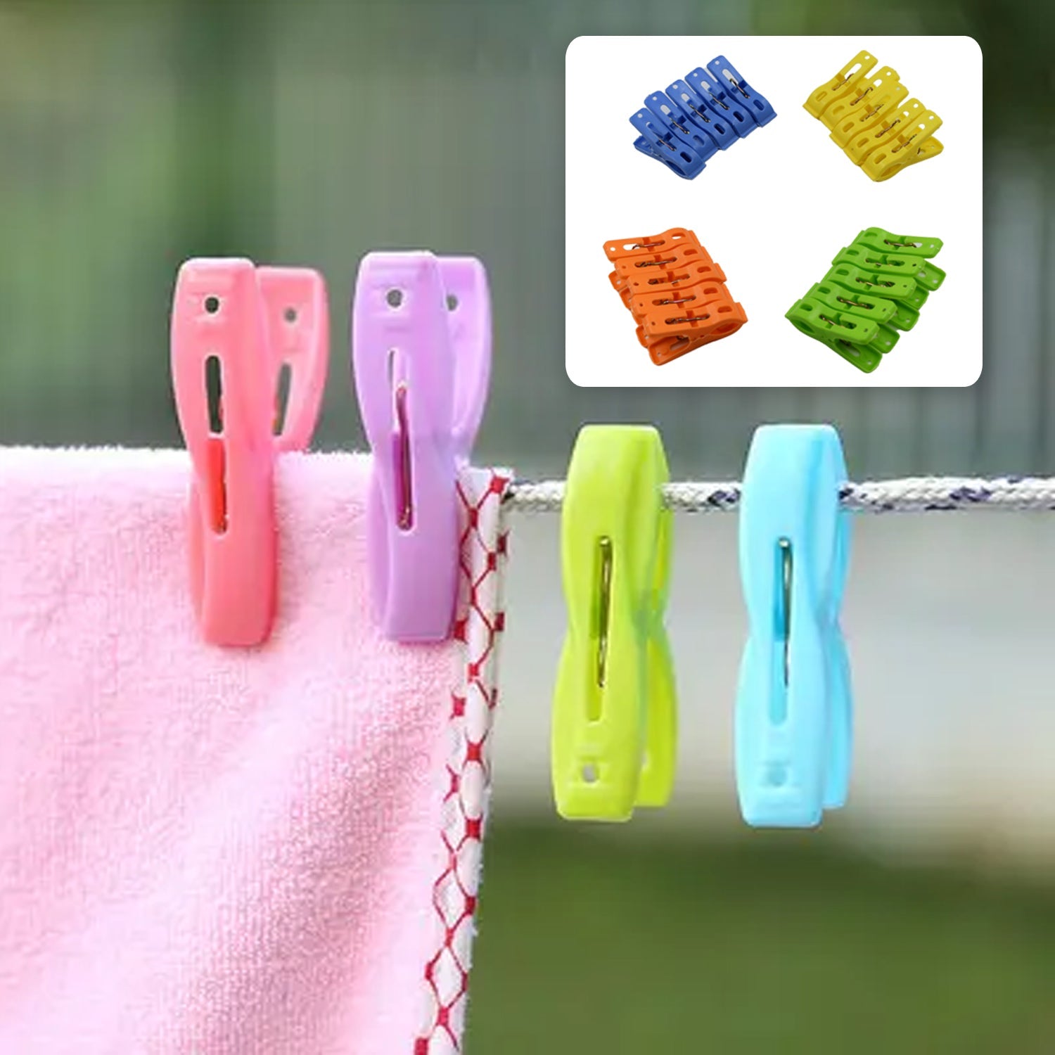 7893 Multifunction Plastic Heavy Quality Cloth Hanging Clips, Plastic Laundry Clothes Pins Set of 20 Pieces 7893 Multifunction Plastic Heavy Quality Cloth Hanging Clips, Plastic Laundry Clothes Pins Set of 20 Pieces